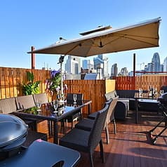 青空と夜景のBBQビアガーデン 新宿
